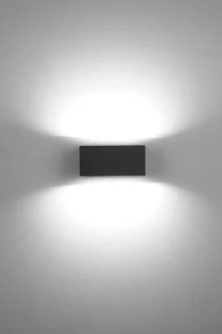 LED Wandlampe Außen Anthrazit 4000 K 10 W IP54 Up Down