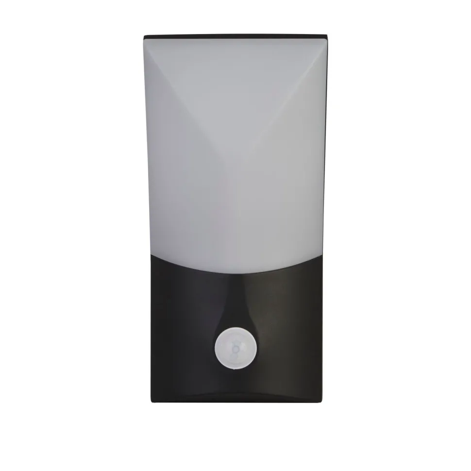 LED Wandlampe außen Bewegungssensor IP54 Schwarz Weiß