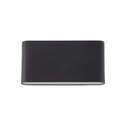 LED Wandlampe außen Metall Schwarz 17,5 cm IP54 Up Down