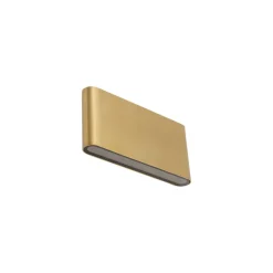 LED Wandlampe außen Up Down Aluminium IP54 in Messing