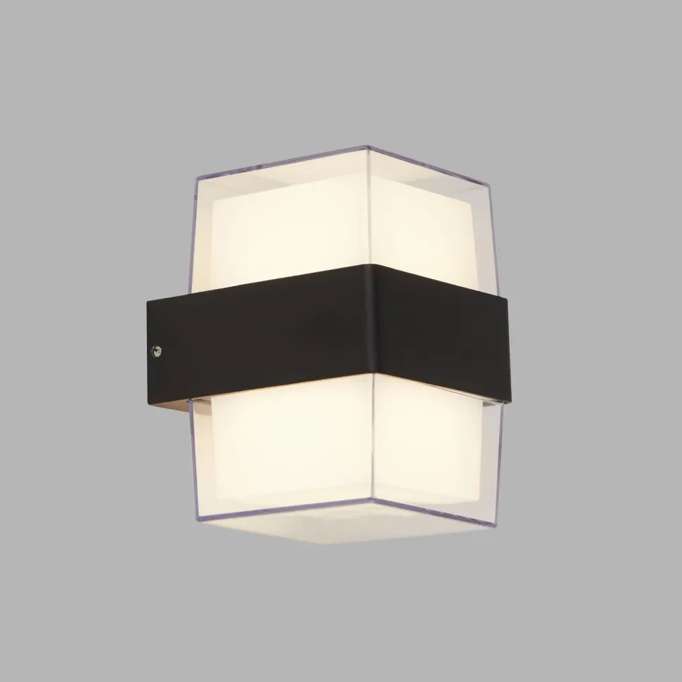 LED Wandlampe außen Up Down IP44 Schwarz Weiß 3000 K