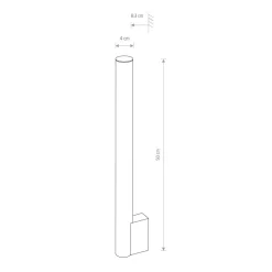 LED Wandlampe Bad IP44 Weiß Chrom 4000 K 700 lm H: 50 cm