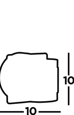 LED Wandlampe Bad Up Down Schalter IP44 Schwarz Klar 3000 K