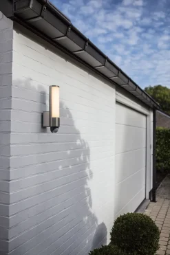 LED Wandlampe Bewegungssensor Edelstahl H:34,5 cm 16 W