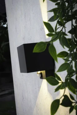 LED Wandlampe Bewegungssensor Anthrazit Up Down IP54