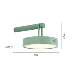 LED Wandlampe Dimmer Touch Schalter IP44 2700 K Grün