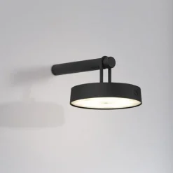 LED Wandlampe Dimmer Touch Schalter IP44 130 lm Schwarz