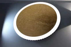 LED Wandlampe Gold Schwarz rund Ø30 cm 3500 K dimmbar