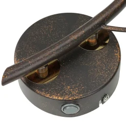 LED Wandlampe GORI Rostbraun Floral Modern