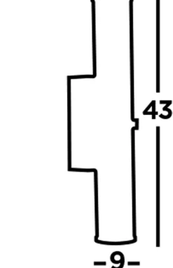 LED Wandlampe IP44 Glas Metall in Gold 43 cm Bad Spiegel