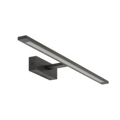 LED Wandlampe Metall 62 cm lang Schwarz 4000 K neutralweiß