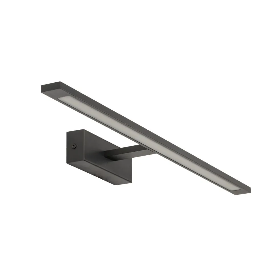 LED Wandlampe Metall 62 cm lang Schwarz 4000 K neutralweiß