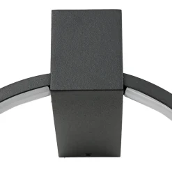 LED Wandlampe Schwarz 4000 K Ring Ø 18 cm dekorativ