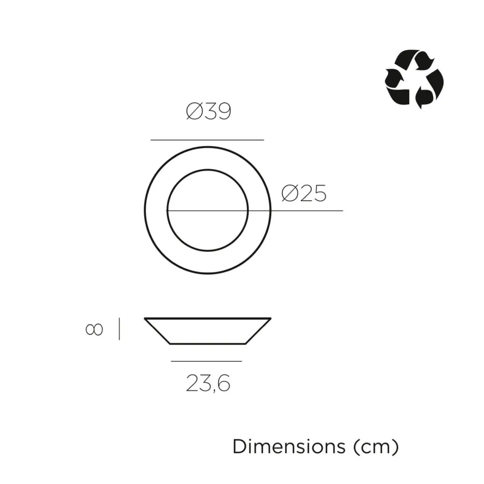 LED Wandlampe Solar Ø 39 cm rund IP65 3500 K Fernbedienung