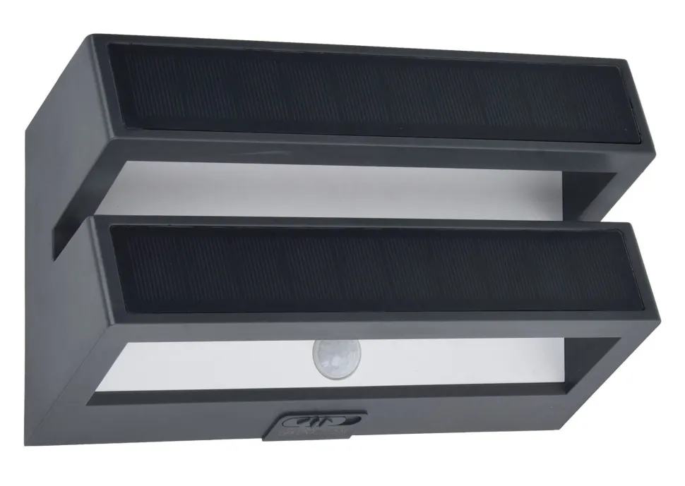 LED Wandlampe Solar Bewegungsmelder IP54 600 lm dimmbar