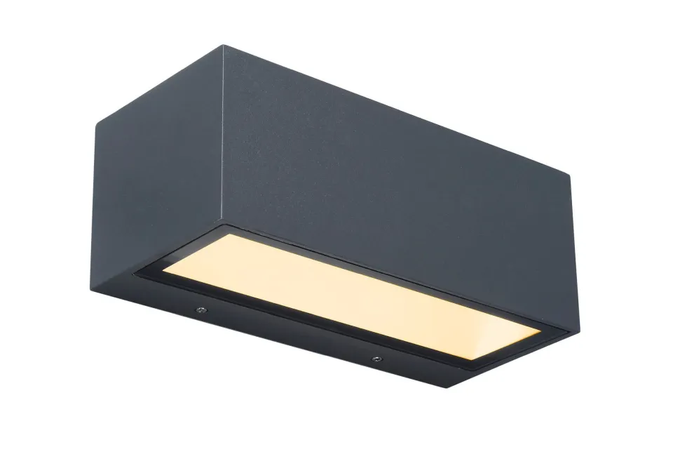 LED Wandlampe Up Down Aluminium Anthrazit 3000 K IP54