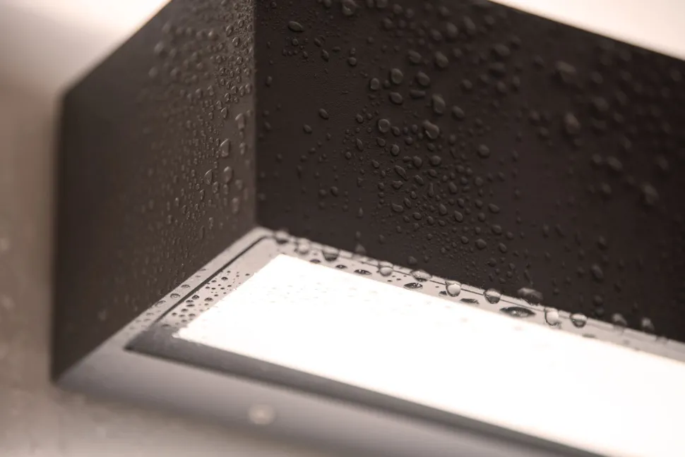 LED Wandlampe Up Down Aluminium Anthrazit B:14 cm IP54