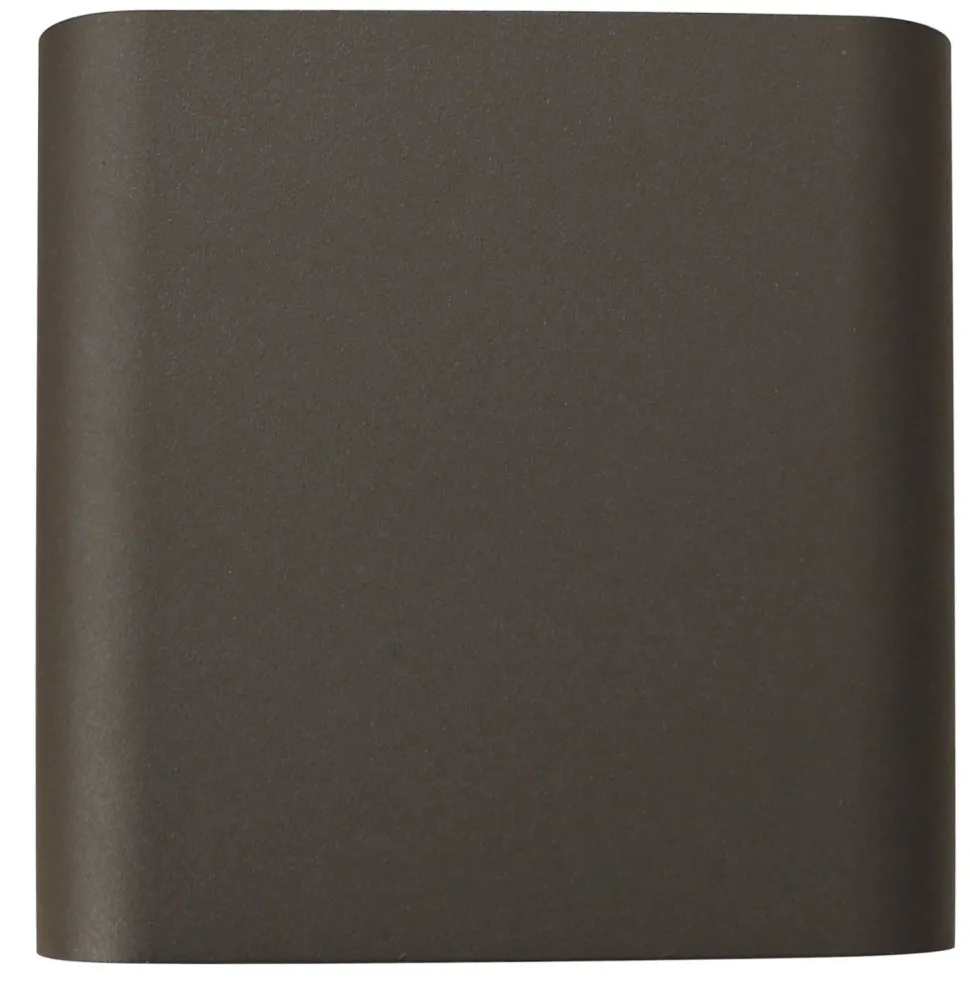 LED Wandlampe Up Down Aluminium IP44 3000 K Anthrazit