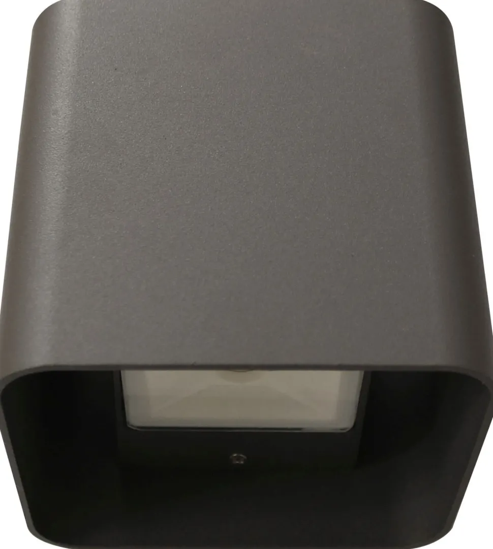 LED Wandlampe Up Down Aluminium IP44 3000 K Anthrazit