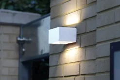 LED Wandlampe Up Down Weiß B:14 cm IP54 4000 K 10 W