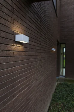 LED Wandlampe Up Down Weiß B:14 cm IP54 4000 K 10 W