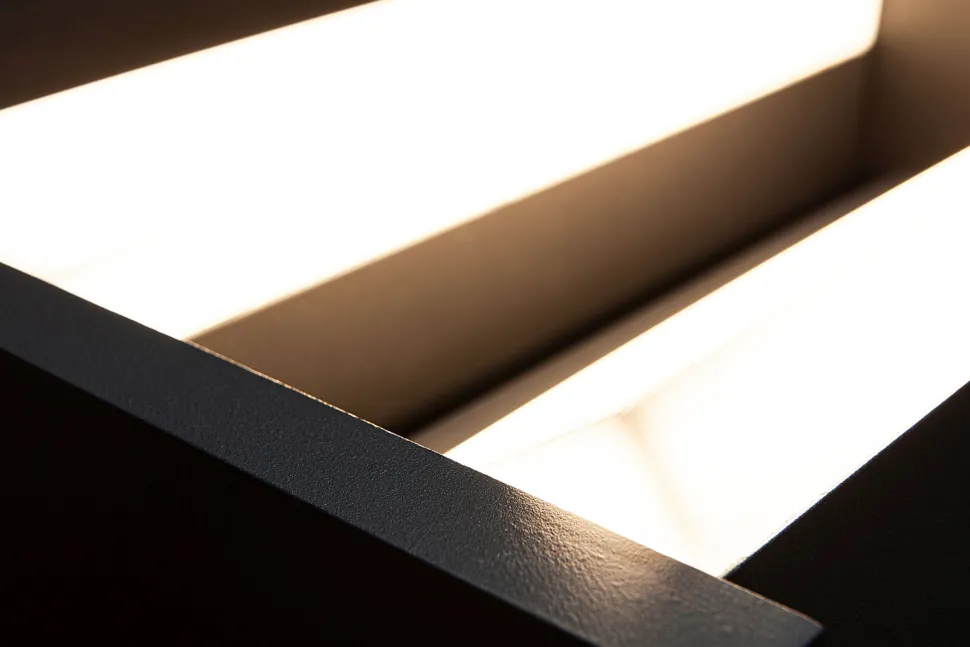 LED Wandleuchte Aluminium Anthrazit B:22,5 cm IP44 18 W