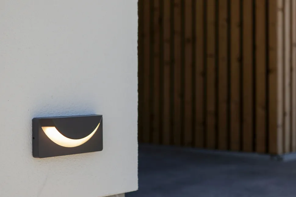 LED Wandleuchte Aluminium IP54 B:23,1 cm 3000 K 450 lm