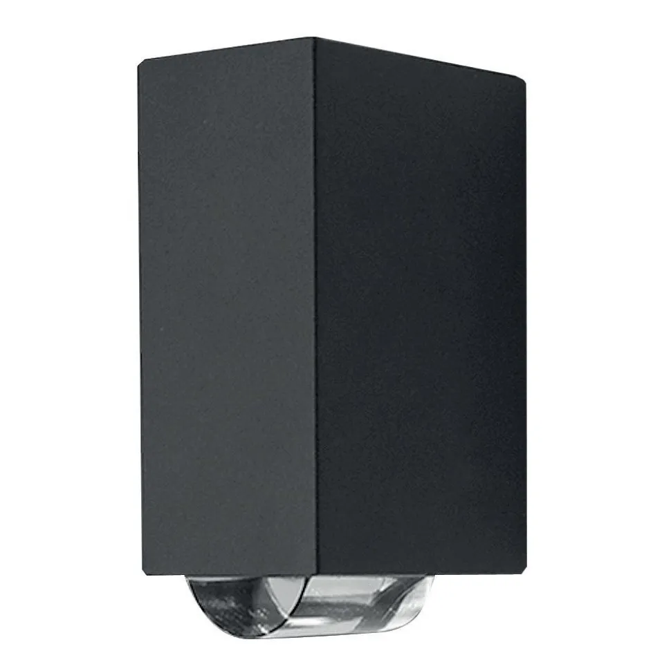 LED Wandleuchte Aluminium eckig IP54 Außen Haus