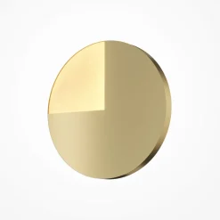 LED Wandleuchte Aluminium Ø 44,8 cm rund in Messing