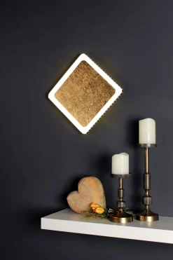 LED Wandleuchte Aluminium Gold Schwarz 3000 K B:31 cm