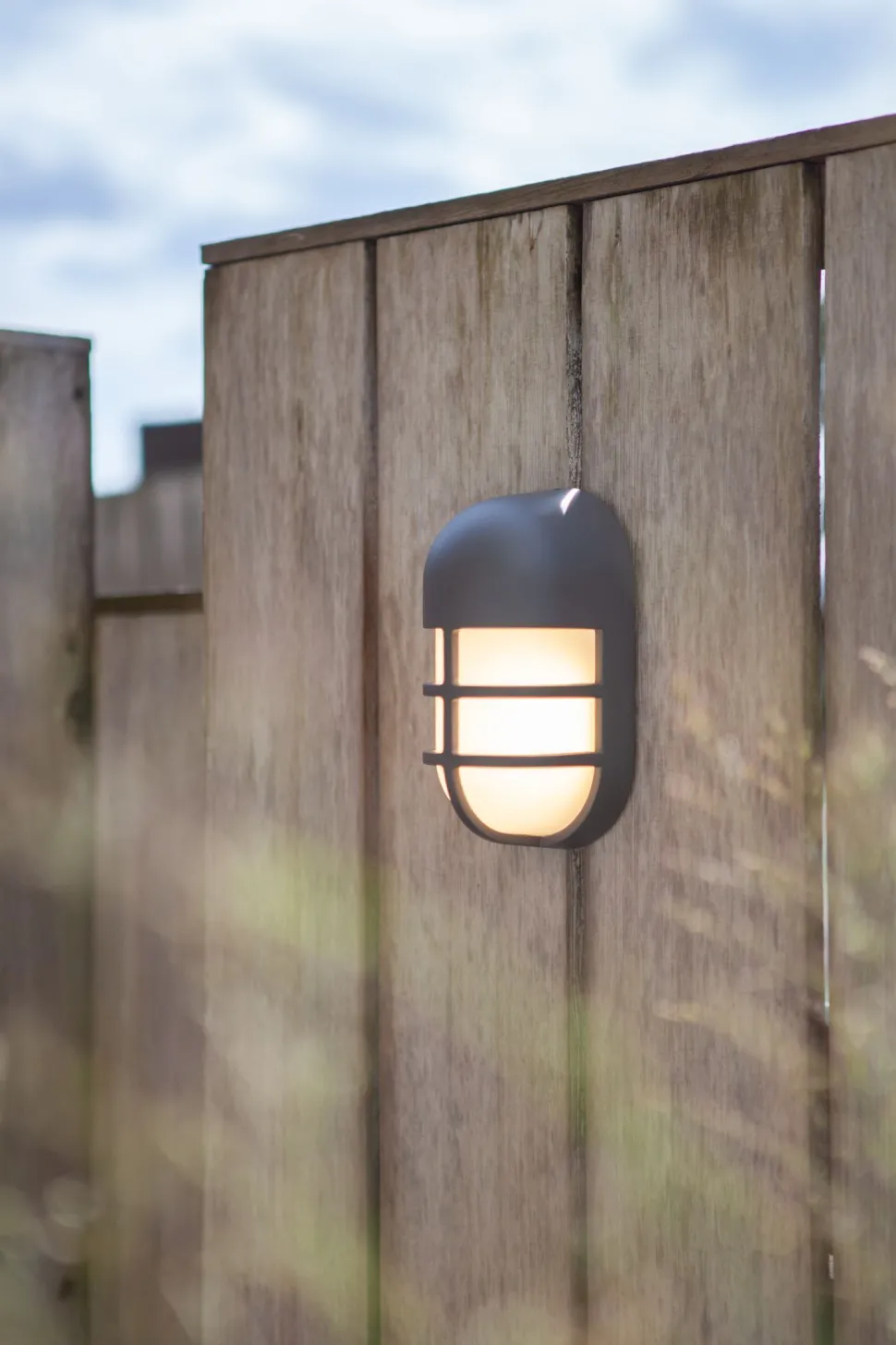 LED Wandleuchte Anthrazit Aluminium H:19,3 cm IP54 14 W