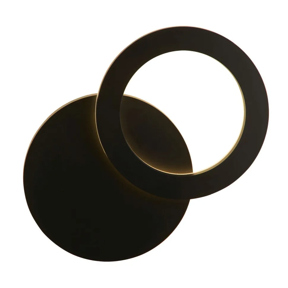 LED Wandleuchte Außen Aluminium IP44 H: 38,5 cm Schwarz