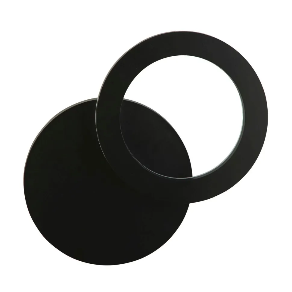 LED Wandleuchte Außen Aluminium IP44 H: 38,5 cm Schwarz