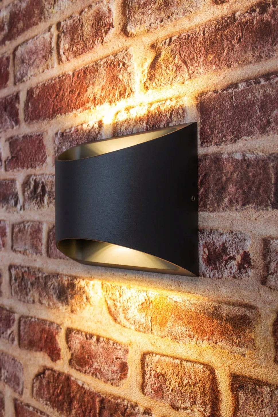 LED Wandleuchte Außen Aluminium IP44 B:13,1 cm Up Down