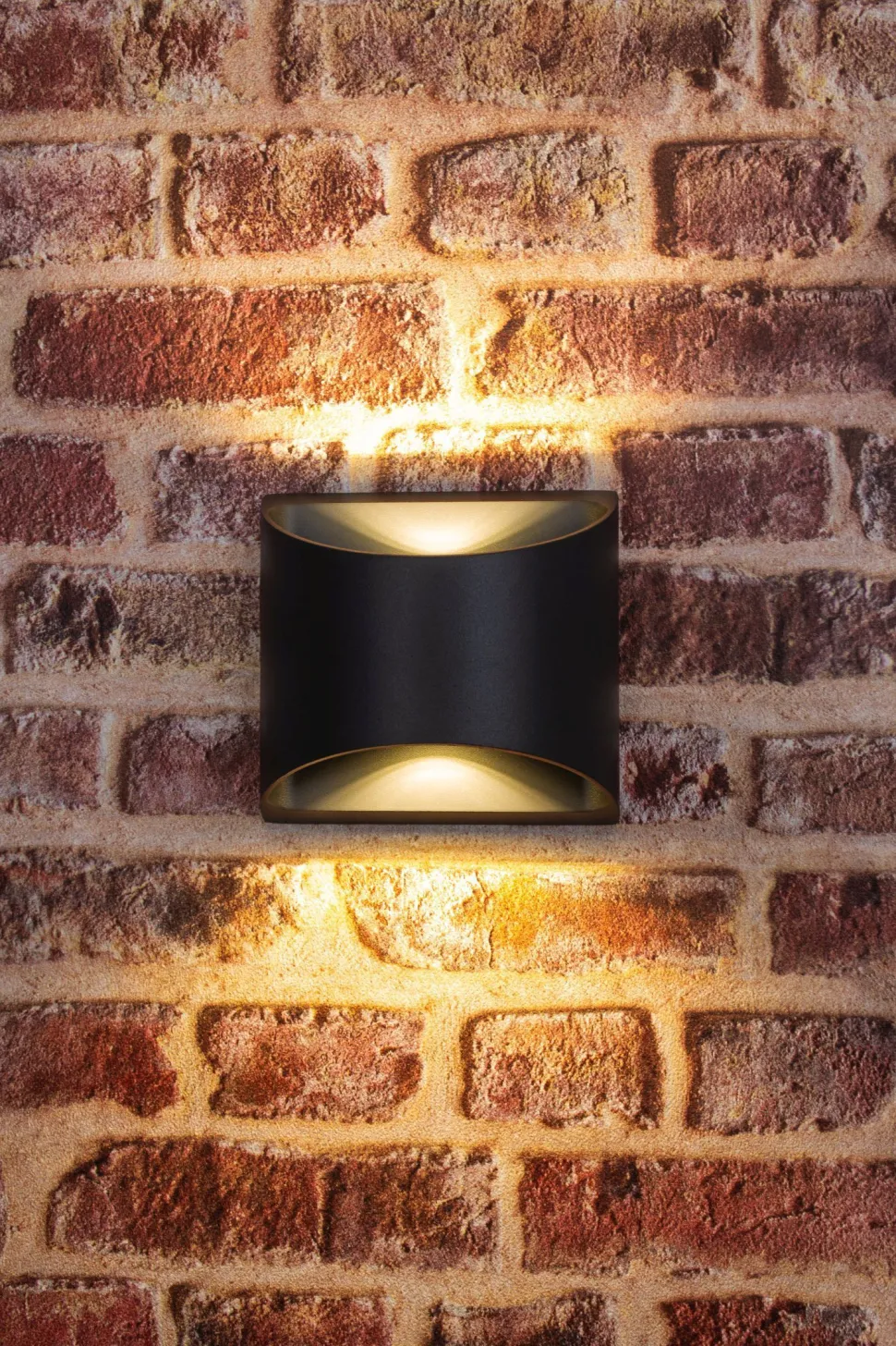 LED Wandleuchte Außen Aluminium IP44 B:13,1 cm Up Down