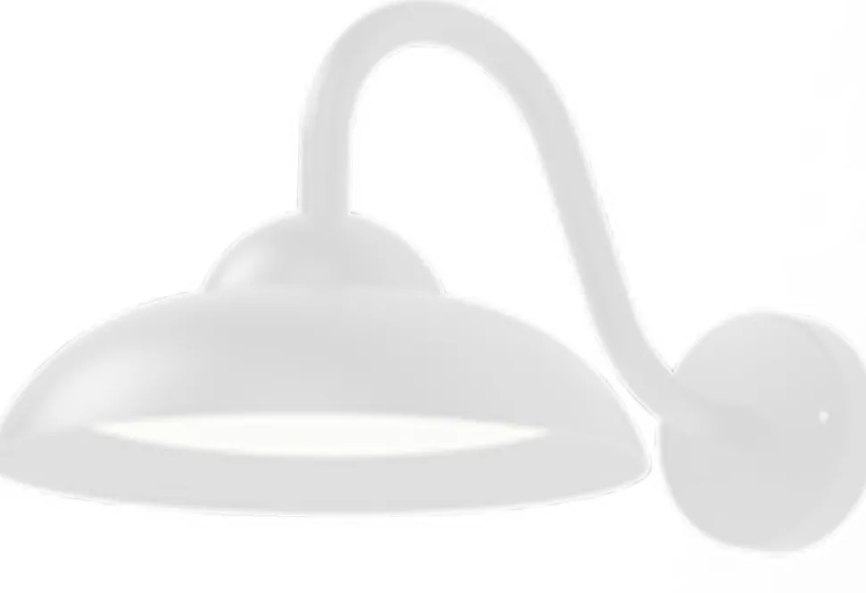 LED Wandleuchte außen Aluminium 25 cm breit IP54 Weiß