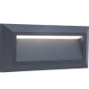 LED Wandleuchte Außen Aluminium Anthrazit IP54 B:23 cm