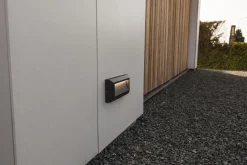 LED Wandleuchte Außen Aluminium Anthrazit IP54 B:23 cm