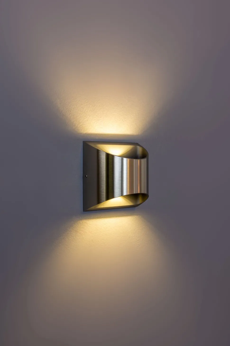 LED Wandleuchte Außen Edelstahl IP44 B:13,1 cm Up Down