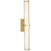 LED Wandleuchte Bad 63 cm IP44 Glas Metall in Gold
