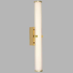 LED Wandleuchte Bad 63 cm IP44 Glas Metall in Gold