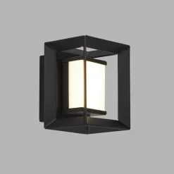 LED Wandleuchte Badezimmer IP44 Schwarz Weiß 3000 K H: 10 cm