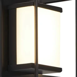 LED Wandleuchte Badezimmer IP44 Schwarz Weiß 3000 K H: 10 cm