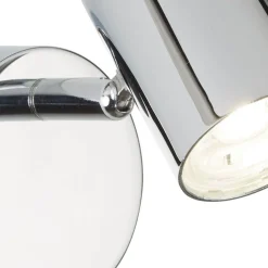 LED Wandleuchte Chrom 3000 K 359 lm Metall verstellbar