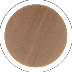 LED Wandleuchte Holz Schwarz rund Ø40 cm 3500 K dimmbar