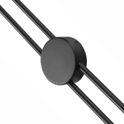 LED Wandleuchte indirekt Schwarz H:80 cm 15 W 4000 K