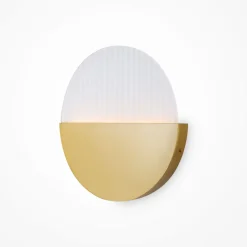 LED Wandleuchte Metall Glas Ø 30 cm rund 200 lm Modern