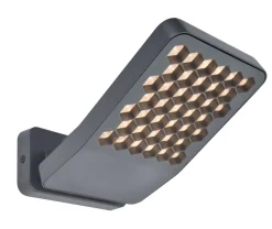 LED Wandleuchte Outdoor Anthrazit 3000 K IP54 flexibel