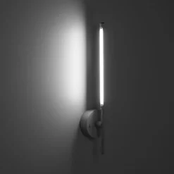 LED Wandleuchte Schalter drehbar 46,5 cm Metall Weiß 4000 K