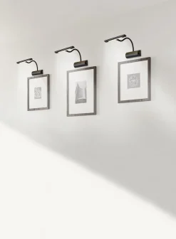 LED Wandleuchte Schwarz Dimmer Metall 430 lm H:35 cm